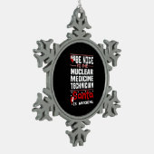 Ornement Flocon De Neige Technicien en médecine nucléaire (Gauche)