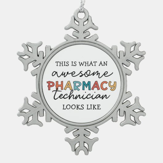 Ornement Flocon De Neige Technicien en pharmacie Awesome Technologie en pha (Devant)
