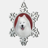 Ornement Flocon De Neige Teddy le samoyen (Vue impression)