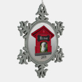 Ornement Flocon De Neige Téléchargement de la photo de chien Maison de chie (Gauche)