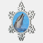 Ornement Flocon De Neige Tête de dauphin de goulot (Vue impression)