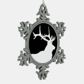 Ornement Flocon De Neige Tête d'élan (Gauche)