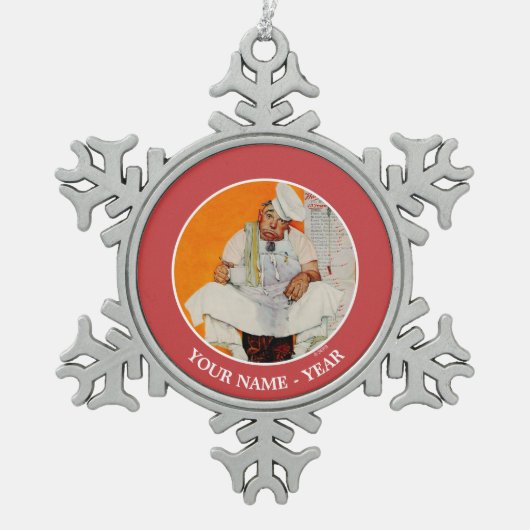 Ornement Flocon De Neige Thanksgiving Day Blues (Devant)