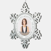 Ornement Flocon De Neige The Best Mama Ever Modern Classic (Vue impression)