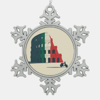 Ornement Flocon De Neige The "Roman Christmas" Collector’s Metal Ornament