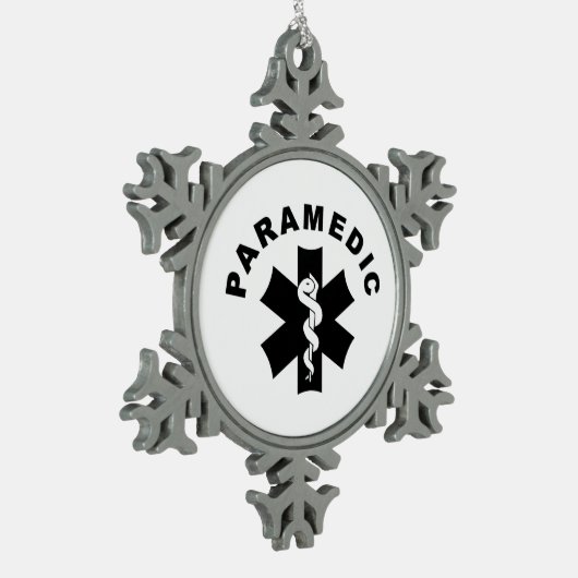 Ornement Flocon De Neige Thème d'infirmier (Gauche)