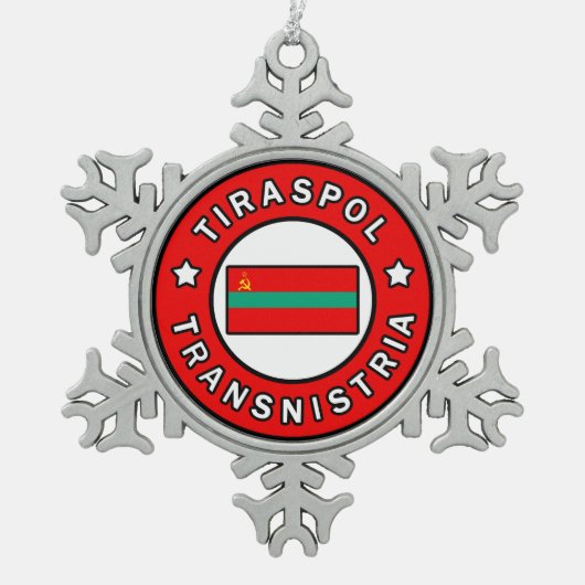 Ornement Flocon De Neige Tiraspol Transnistrie (Devant)
