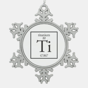 Ornement Flocon De Neige Titane