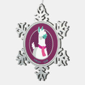 Ornement Flocon De Neige Tommy le lama (Vue impression)