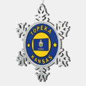 Ornement Flocon De Neige Topeka Kansas (Vue impression)