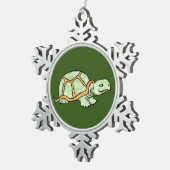 Ornement Flocon De Neige Tortue (Vue impression)
