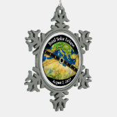 Ornement Flocon De Neige Total Solar Eclipse 2027 Map (Gauche)