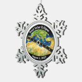 Ornement Flocon De Neige Total Solar Eclipse 2027 Map (Vue impression)