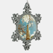 Ornement Flocon De Neige tour Eiffel (Gauche)