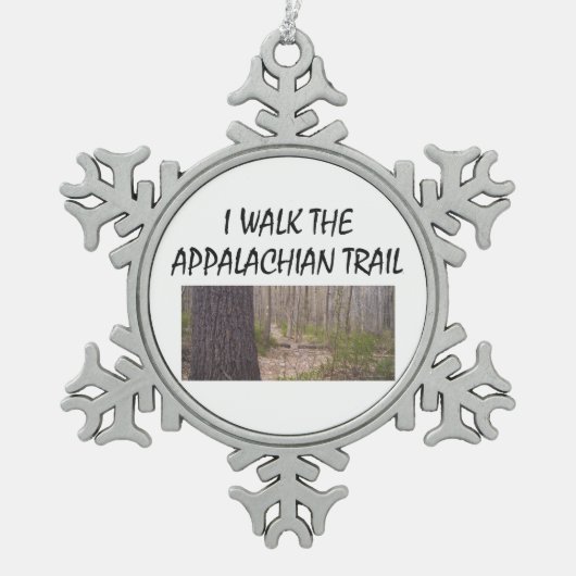Ornement Flocon De Neige Traînée appalachienne d'ABH (Devant)