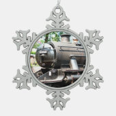 ORNEMENT FLOCON DE NEIGE TRAINS À VAPEUR (Devant)