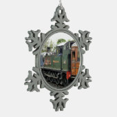 ORNEMENT FLOCON DE NEIGE TRAINS À VAPEUR (Gauche)