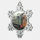 ORNEMENT FLOCON DE NEIGE TRAINS À VAPEUR (Vue impression)