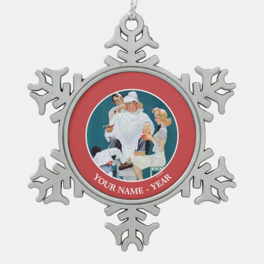 Ornement Flocon De Neige Traitement complet (Devant)