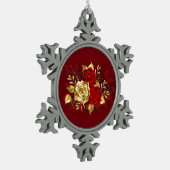 Ornement Flocon De Neige Trois Roses de bijoux (Gauche)