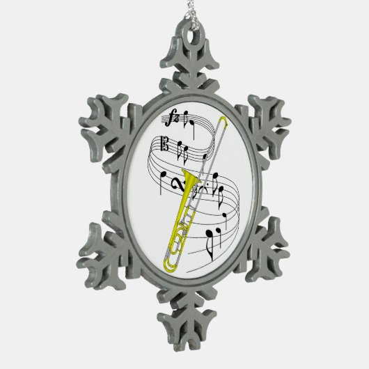Ornement Flocon De Neige Trombone (Gauche)