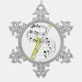 Ornement Flocon De Neige Trombone (Devant)