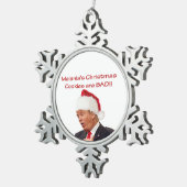 Ornement Flocon De Neige Trump, les biscuits de Noël de Melania sont MAUVAI (Vue impression)