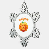 Ornement Flocon De Neige Trumpkin Funny Halloween - Éffrayant Parody Editio (Vue impression)