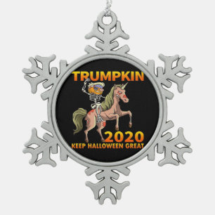 Ornement Flocon De Neige Trumpkin garder Halloween grand Citrouille