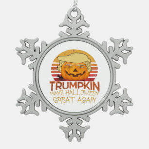 Ornement Flocon De Neige Trumpkin Halloween Funny Classic