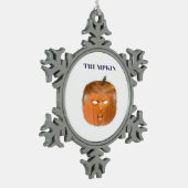 Ornement Flocon De Neige Trumpkin Halloween Masque Classique (Gauche)