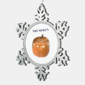 Ornement Flocon De Neige Trumpkin Halloween Masque Classique (Vue impression)