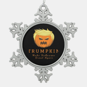 Ornement Flocon De Neige Trumpkin rend Halloween grand à nouveau - Déplaisa