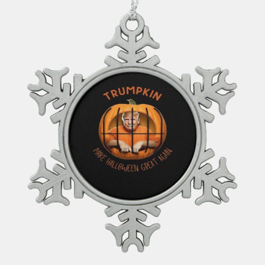 Ornement Flocon De Neige Trumpkin rend Halloween grand à nouveau - Sloth Ma (Devant)