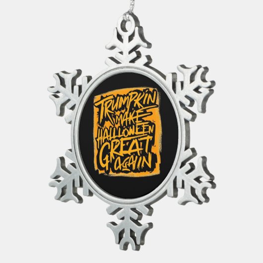 Ornement Flocon De Neige Trumpkin Rendre Halloween grand à nouveau - Sloth (Vue impression)