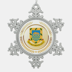 Ornement Flocon De Neige Tuvalu Armoiries