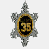Ornement Flocon De Neige Ullmark de hockey de Boston 35 (Gauche)
