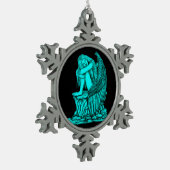 Ornement Flocon De Neige Un ange endormi sur la pierre (Gauche)