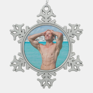 Ornement Flocon De Neige Un mec chaud dans l'eau Sexy Shirless Muscle Man