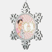 Ornement Flocon De Neige Une petite princesse est en route. (Vue impression)