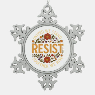 Ornement Flocon De Neige Unis Nous Tenons, Ensemble Nous Nous Élevons