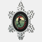 Ornement Flocon De Neige Valeurs de l'équipe de baseball motivationnel (Vue impression)