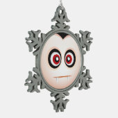 Ornement Flocon De Neige Vampire mignon Halloween Emoji de Lil (Gauche)
