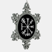Ornement Flocon De Neige Vegvísir (boussole de Viking) (Gauche)