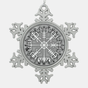 Ornement Flocon De Neige Vegvísir Islandais stave amulet magique