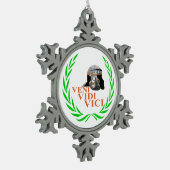 Ornement Flocon De Neige Veni Vidi Vici (Gauche)