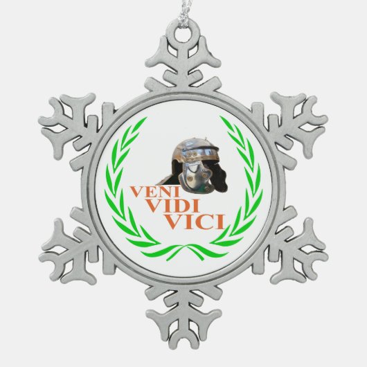 Ornement Flocon De Neige Veni Vidi Vici (Devant)