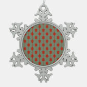 Ornement Flocon De Neige Vert (Devant)