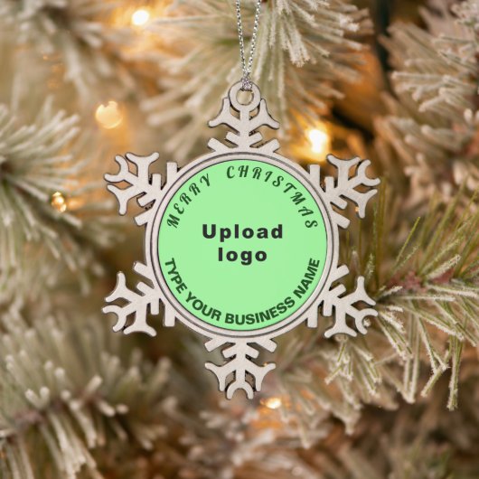 Ornement Flocon De Neige Vert clair de Noël (Arbre)