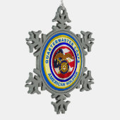 Ornement Flocon De Neige Vétéran du Quartier-maître de l'Armée de terre (Gauche)